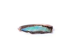 Raw opal bar ring | Rough opal ring