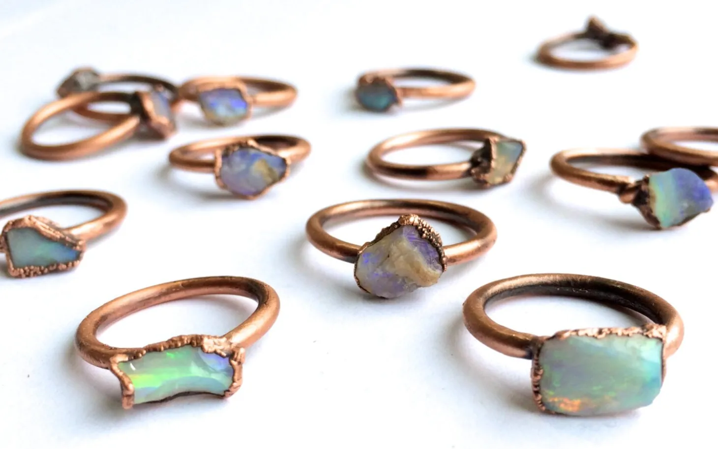 Raw opal ring | Australian opal ring