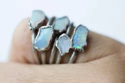 Raw opal ring | Rough opal ring