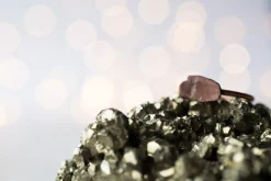 Raw Rose Quartz ring | Simple stone stacking ring
