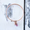 Raw ruby bracelet | Rough ruby bracelet