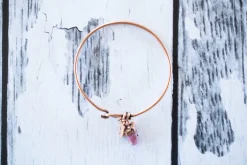 Raw ruby bracelet | Rough ruby bracelet