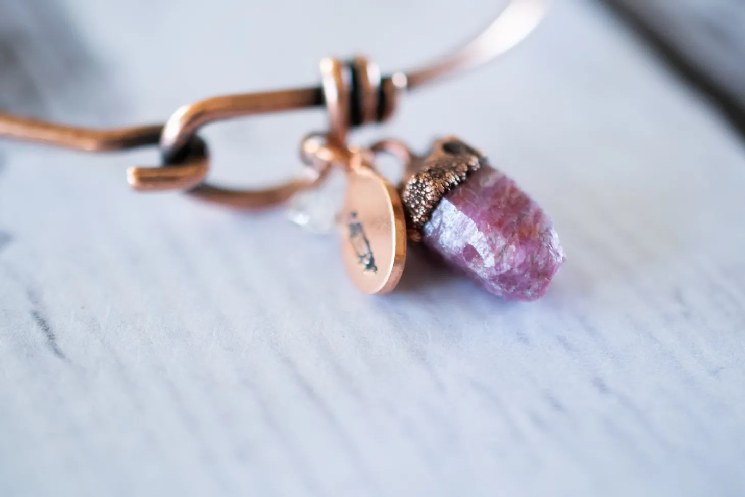 Raw ruby bracelet | Rough ruby bracelet