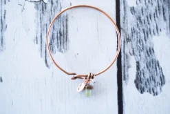 Raw sapphire bracelet| Sapphire Bangle