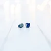 Raw sapphire earrings | Blue sapphire earrings