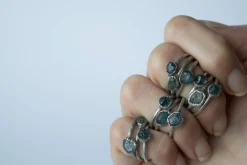 RAW sapphire ring | Blue sapphire ring