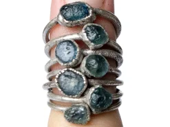 RAW sapphire ring | Blue sapphire ring