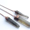 Raw smokey quartz necklace | Raw quartz necklace