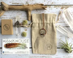 Raw smokey quartz necklace | Raw quartz necklace