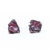 Raw Spinel studs | Rough Spinel earrings