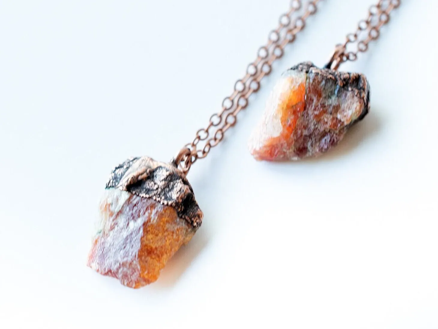 Raw Sunstone Necklace | Sunstone necklace