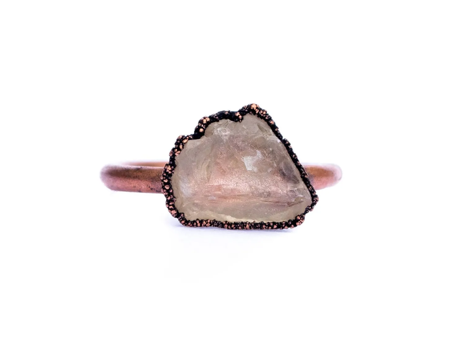 Raw sunstone ring | Sunstone ring