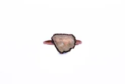Raw sunstone ring | Sunstone ring