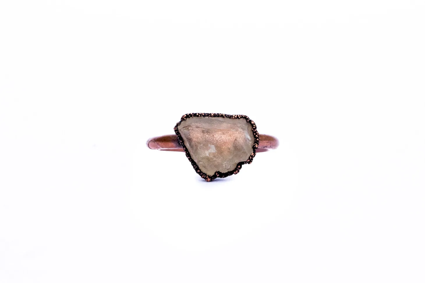 Raw sunstone ring | Sunstone ring