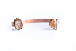 Raw Topaz Cuff | Raw Mineral Cuff