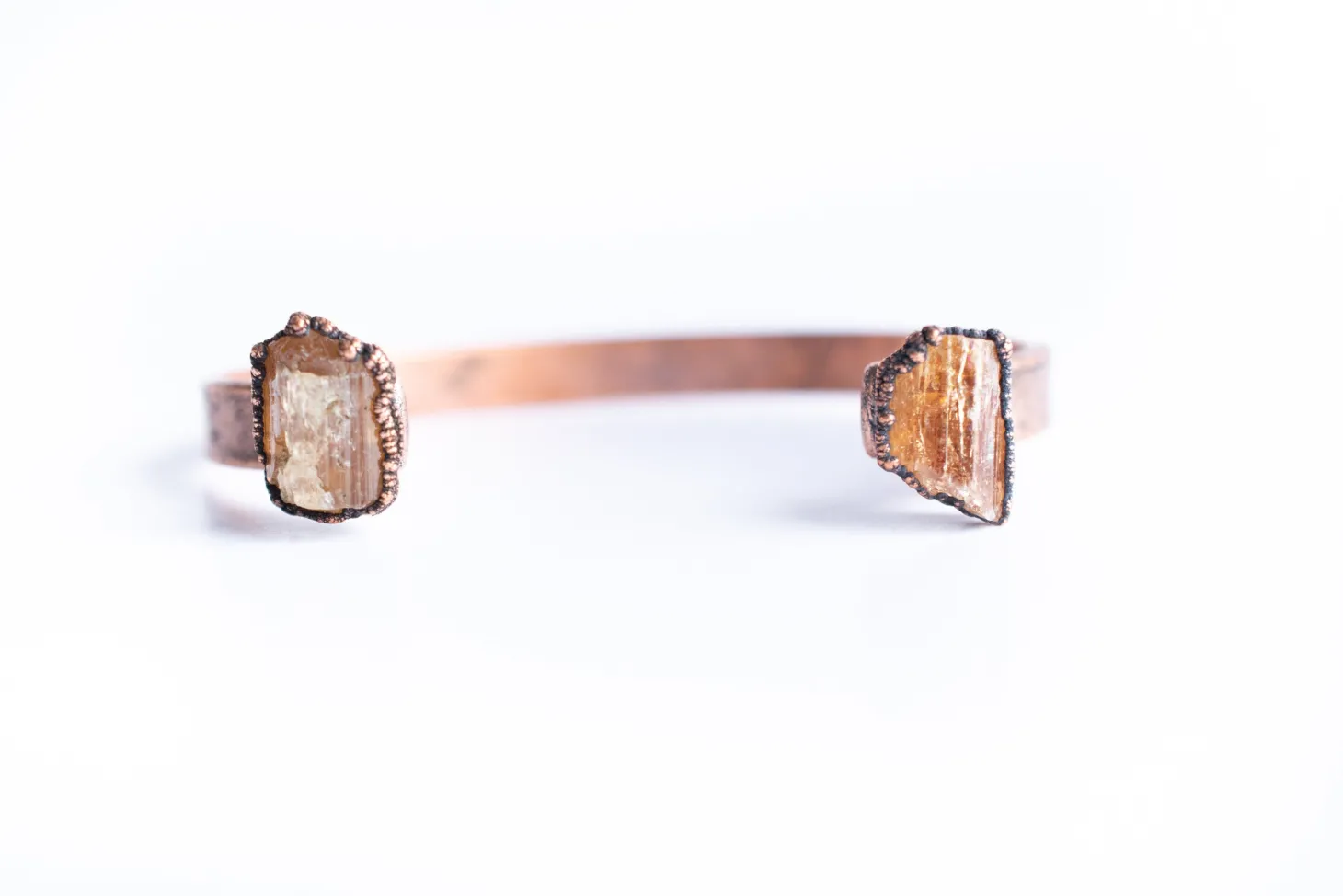 Raw Topaz Cuff | Raw Mineral Cuff