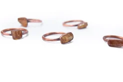 Raw Topaz ring | Topaz crystal ring
