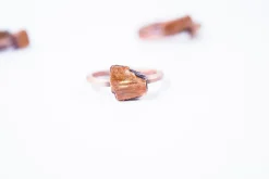 Raw Topaz ring | Topaz crystal ring
