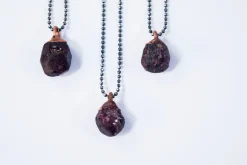 Real garnet necklace | Garnet crystal necklace