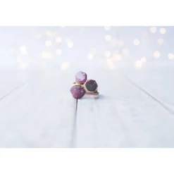 Rose Gold Ruby ring | Red ruby crystal ring