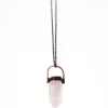 Rose Quartz crystal necklace | Electroformed crystal necklace