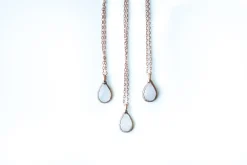 Rose Quartz Necklace | Faceted Rose Quartz