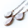 Rose Quartz Necklace | Raw crystal necklace