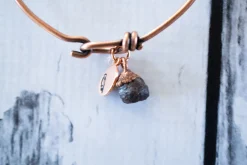 Rough garnet bracelet| Garnet crystal bracelet