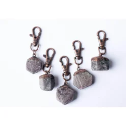 Ruby keychain | Raw crystal keychain