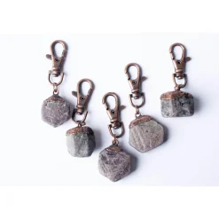 Ruby keychain | Raw crystal keychain