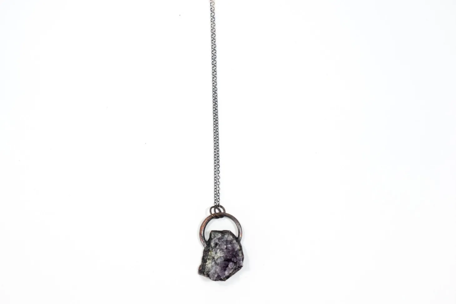 SALE Amethyst crystal necklace | February Birthstone Necklace