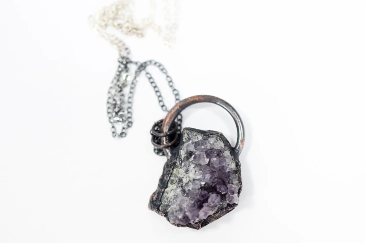 SALE Amethyst crystal necklace | February Birthstone Necklace