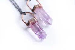 SALE Amethyst necklace | Polished amethyst necklace