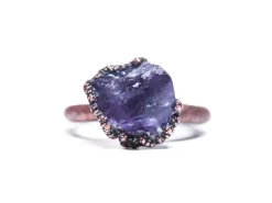 SALE amethyst ring | Amethyst crystal ring