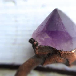 SALE amethyst ring | Amethyst crystal ring
