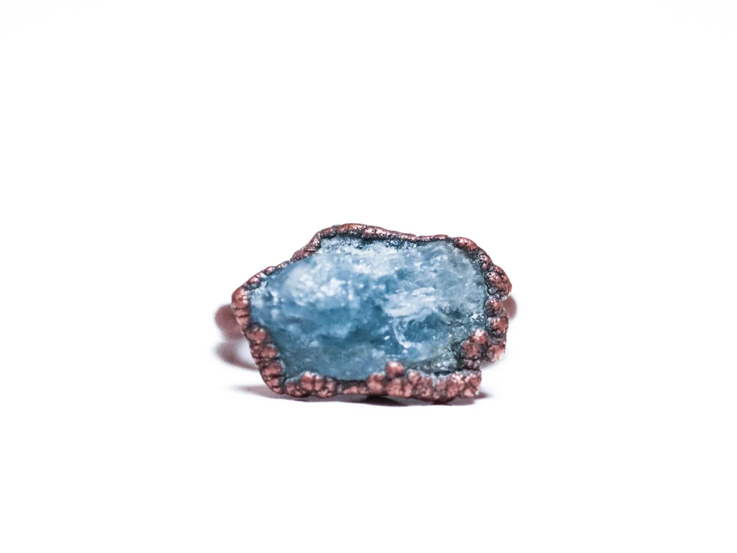 SALE Aquamarine Ring | Raw Aquamarine Jewelry