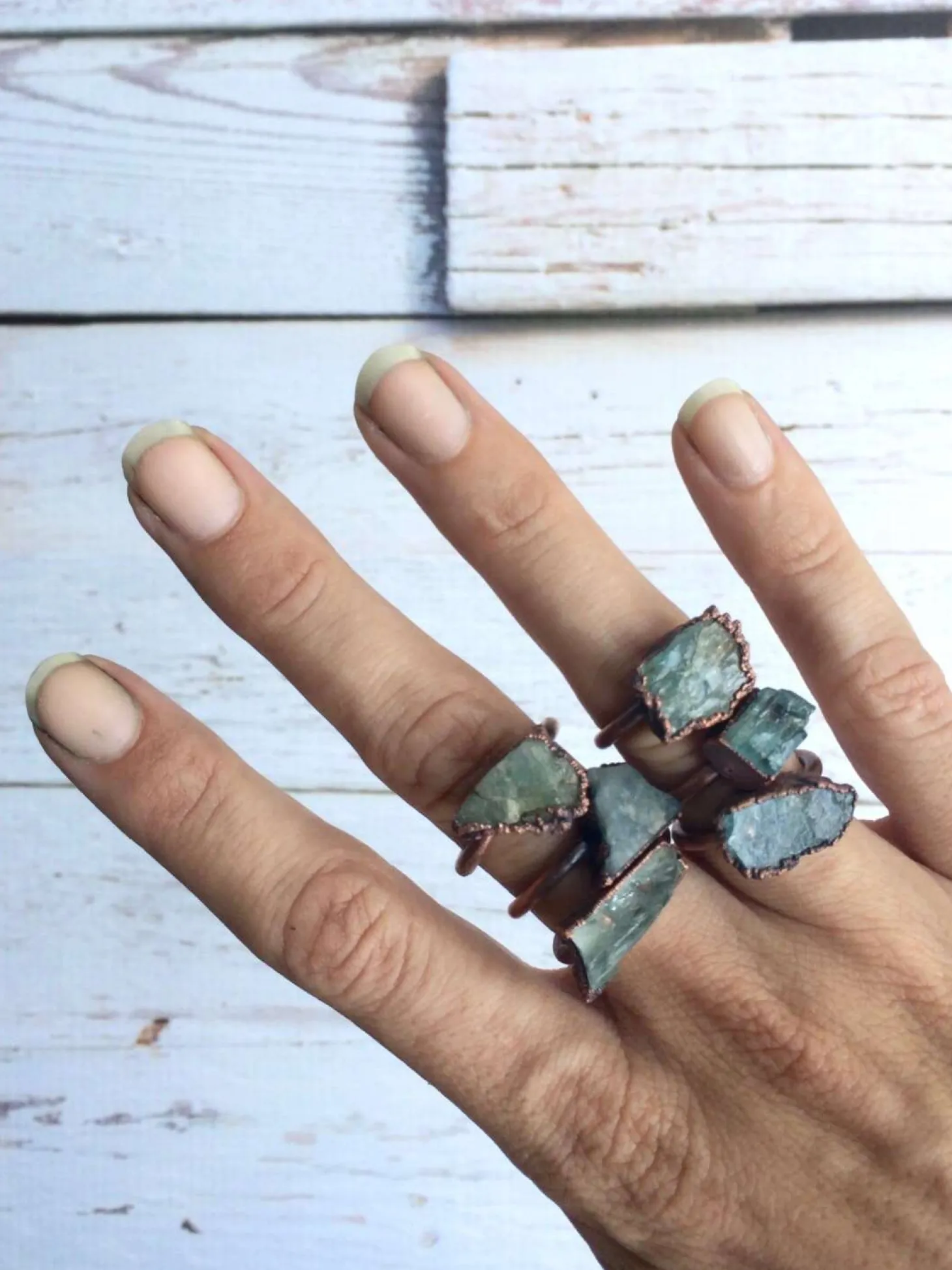 SALE Aquamarine Ring | Raw Aquamarine Jewelry