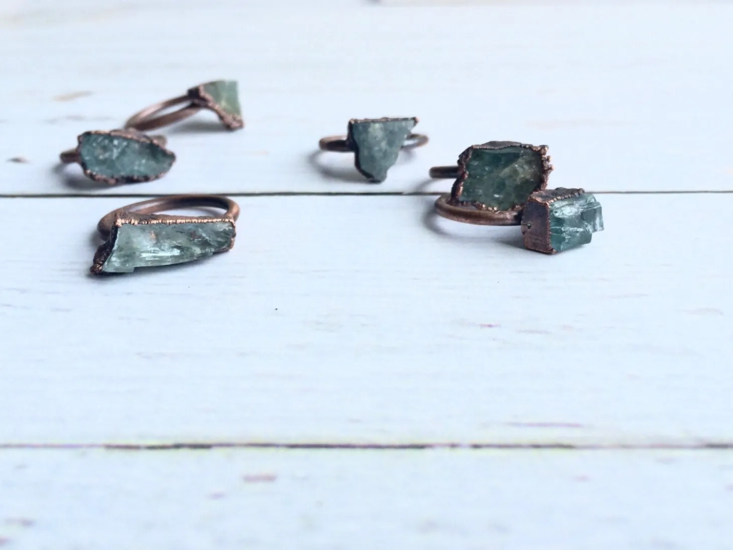 SALE Aquamarine Ring | Raw Aquamarine Jewelry