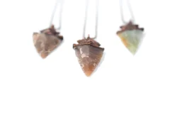 SALE Arrowhead fossil | Electroformed fossil jewelry