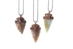 SALE Arrowhead fossil | Electroformed fossil jewelry