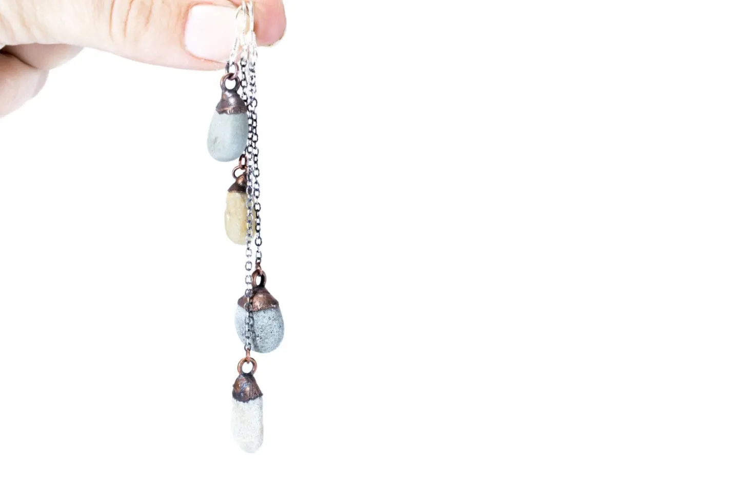 SALE Beach Pebble | Stone earrings