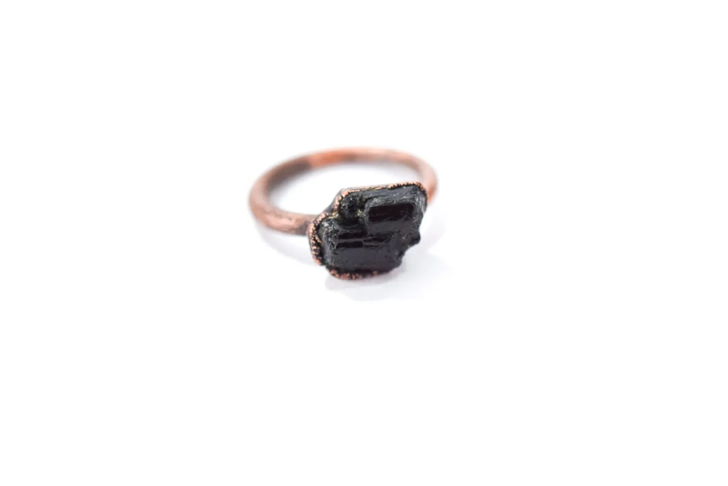 SALE Black tourmaline ring | Black tourmaline ring