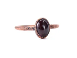 SALE Deep Red Garnet ring | Garnet Ring