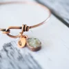 SALE Druzy Bracelet | Crystal Teardrop Bangle