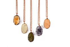 SALE Druzy crystal necklace | Natural druzy pendant