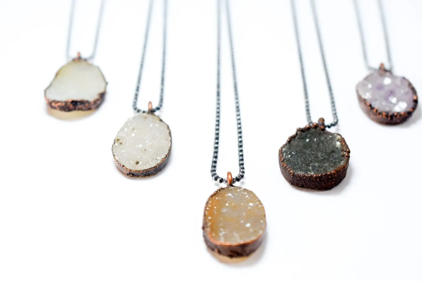 SALE Druzy crystal necklace | Natural druzy pendant