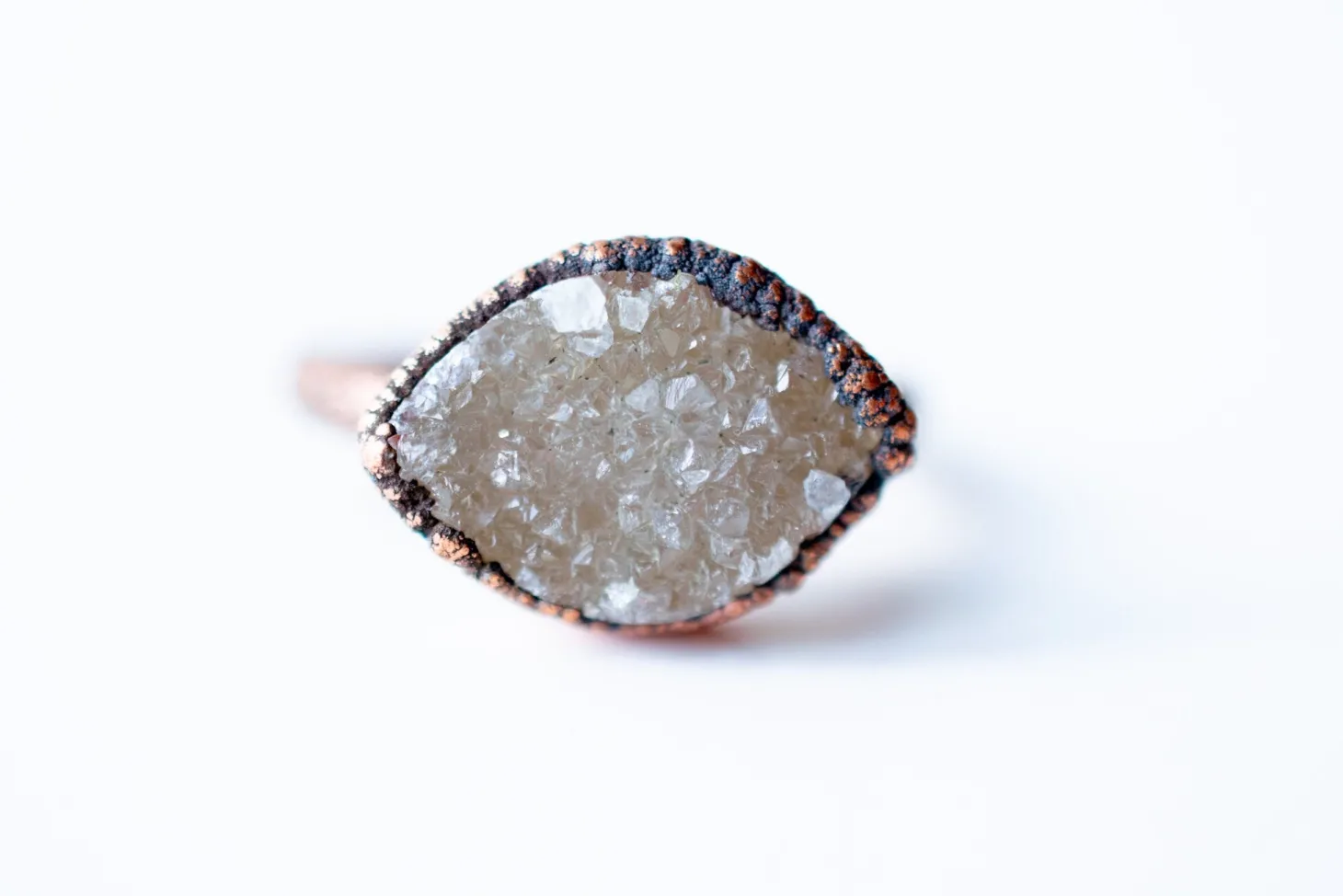 SALE Druzy Marquis Ring | Crystal Marquis Ring