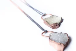 SALE Druzy necklace | Druzy crystal necklace