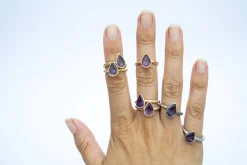 SALE Faceted amethyst ring | Amethyst statement ring