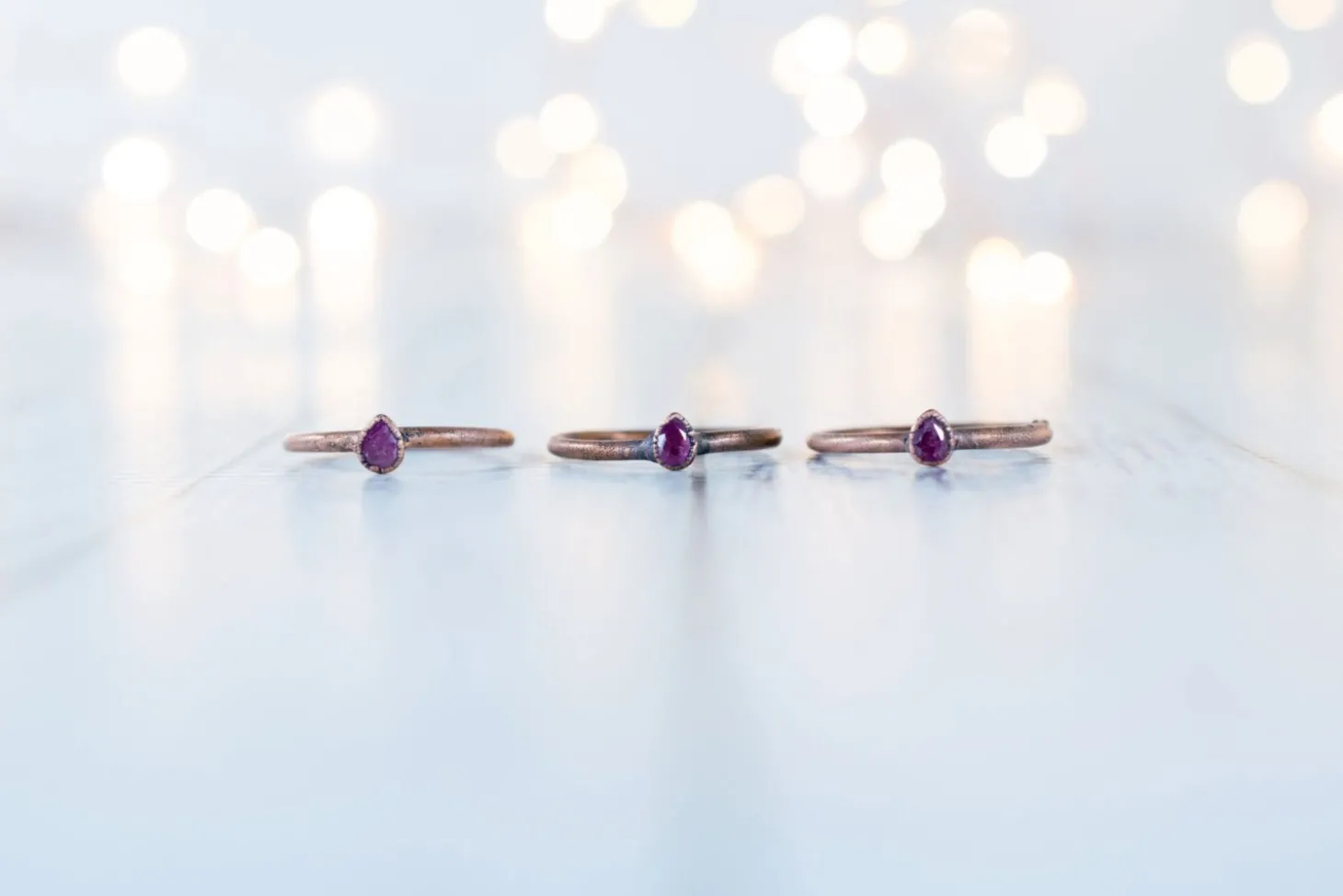 SALE Faceted ruby ring | ruby crystal ring
